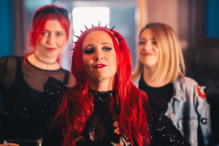 Bára Zemanová na pódiu